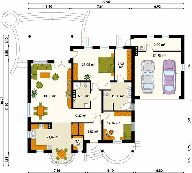 План 1 этажа дома CIH-5669-26 План 1 этажа дома CIH-5669-26